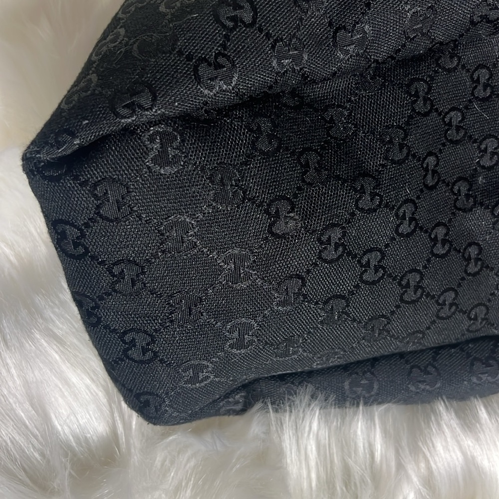 Gucci GG Canvas Horsebit Chain Black Bag $450 OBO. Missing Some Hardware - Picture 7 of 13